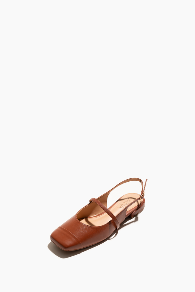 Flat Slingback Caramelo