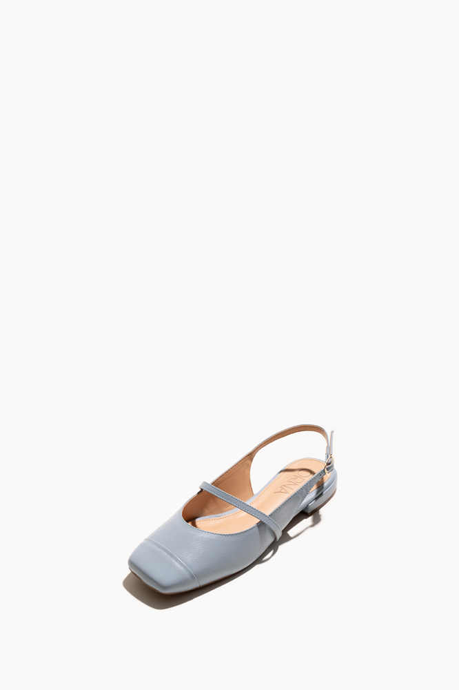 Flat Slingback Denim