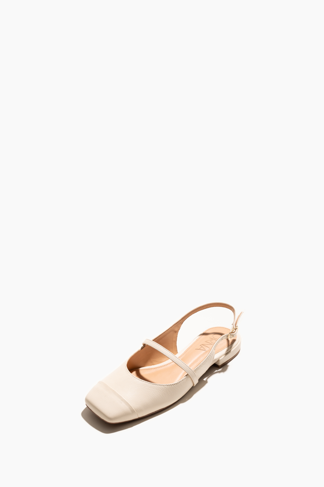 Flat Slingback Off-White