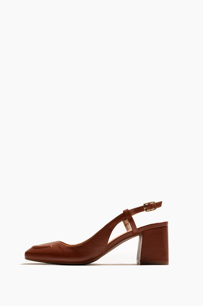 Salto Slingback Caramelo