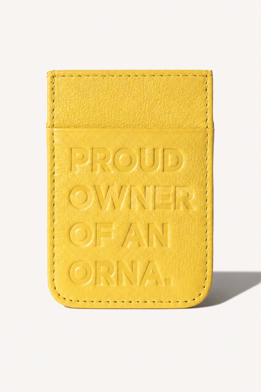 Porta Cartão ORNA | Amarelo