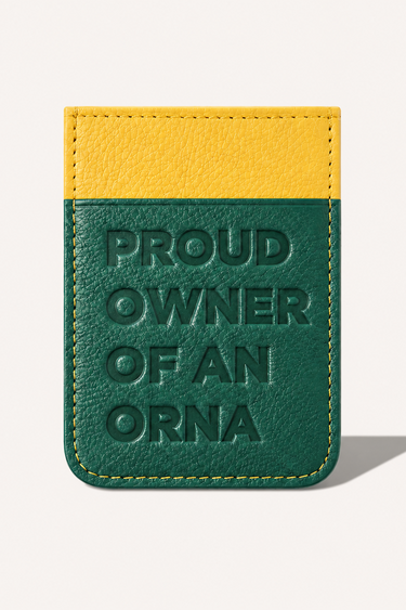 Porta Cartão ORNA | Verde e Amarelo